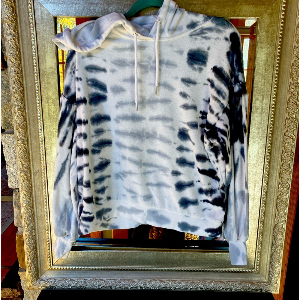 Terry cloth tie dye hoodie